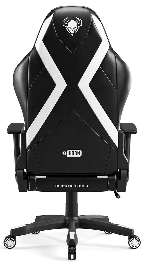 Scaun gaming Diablo X-Horn 2.0 King Size: negru-alb