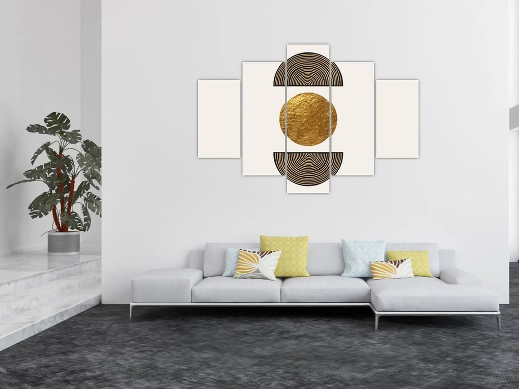 Tablou - Ornament de aur N⁰1 (150x105 cm)