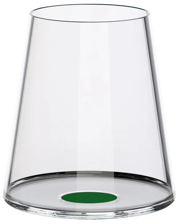 Set 2 pahare de cristal Trebonn SplitGlass 2025113, 450 ml, Ø9.2x10.5 cm, posibilitate atasare picior, Verde