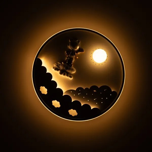 Brilagi - Plafonieră LED reglabilă pentru copii ASTRO LED/68W/230V 3000-6000K +telecomandă