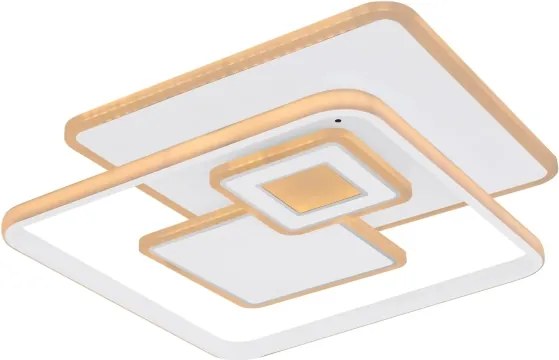 Globo 48441-50SH - plafonieră LED dimabilă RODERICK 50W/230V 50,3x50,3 cm + telecomandă