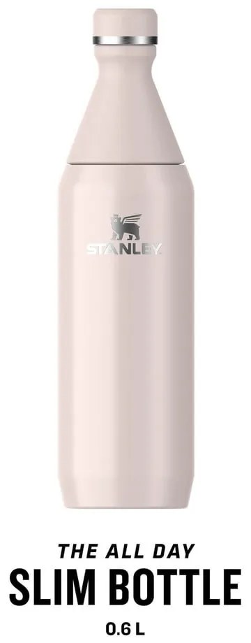 Sticlă termică roz-deschis din oțel inoxidabil 600 ml All Day Slim Bottle Rose Quartz – Stanley