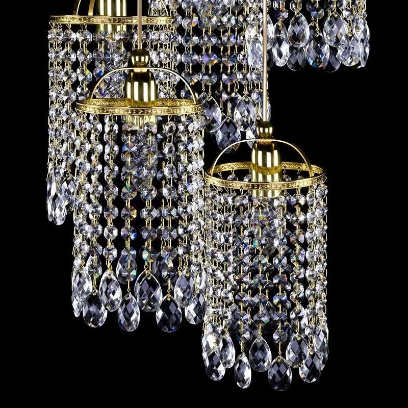Lustra cu 5 pendule Cristal Bohemia Exclusive SMALL GAME 07-05