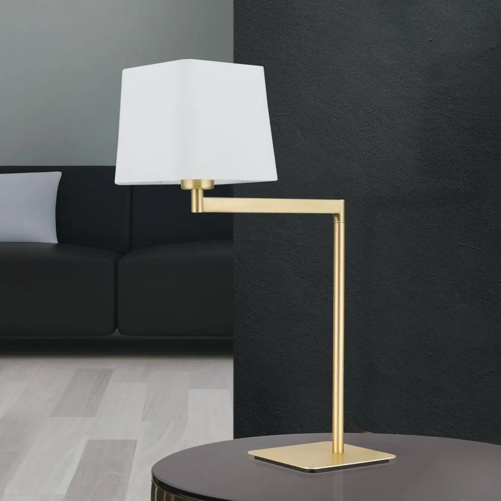Veioza/Lampa de masa pivotanta CARLTON alama/alb