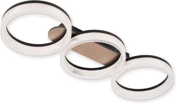 Lustră LED Klausen Sunset PL3 70cm Auriu Transparent Modernă Plafonieră 30W CCT Reglabilă Alb Cald Neutru Rece Iluminat Interior Sofisticat 3 Ani