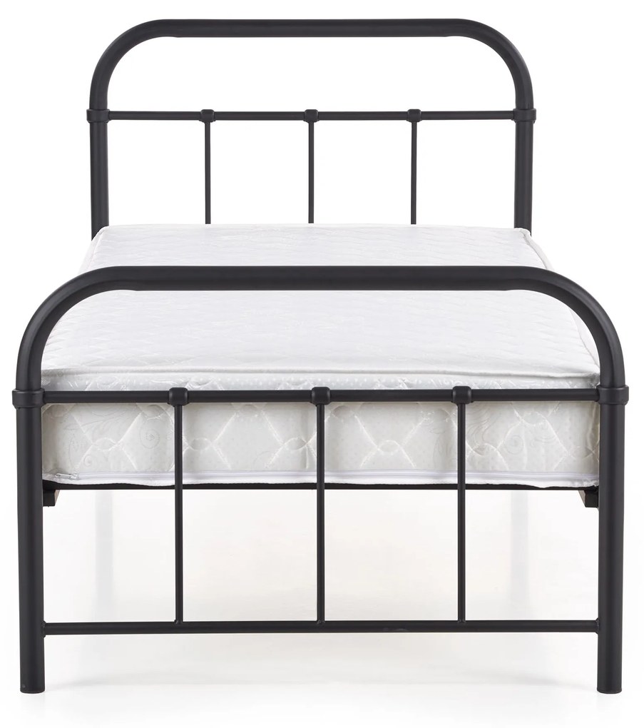 Pat de o persoană 90 cm Lashell 90 (fără saltea) (negru). 1039454