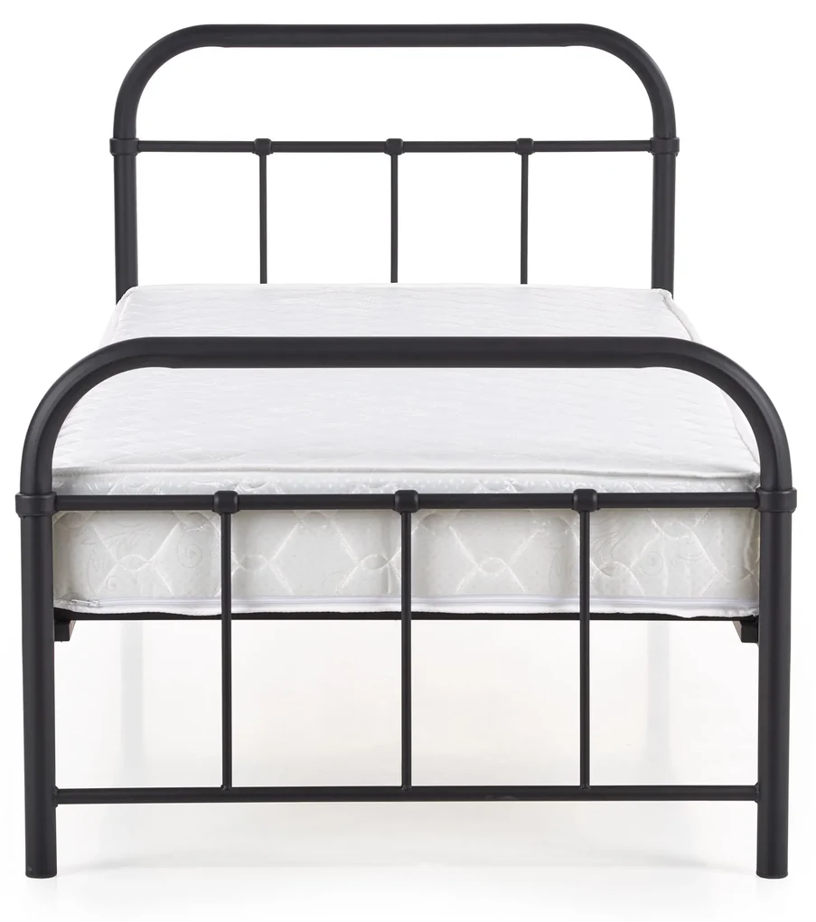 Pat de o persoană 90 cm Lashell 90 (fără saltea) (negru). 1039454