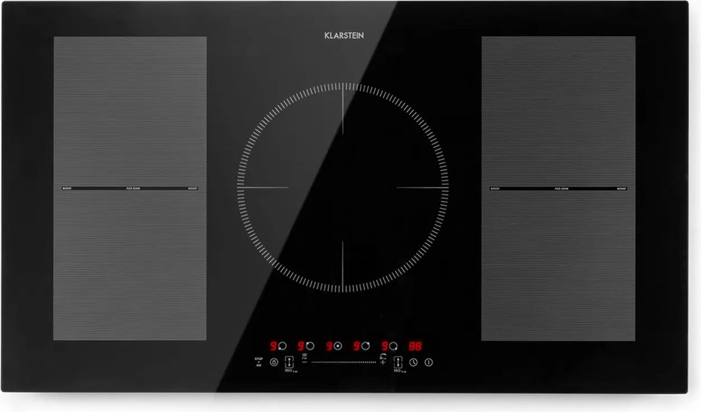 Klarstein Delicatessa 90 Flex, plita incorporabila, inductie, 5 zone, 7400 W, de sine statatoare