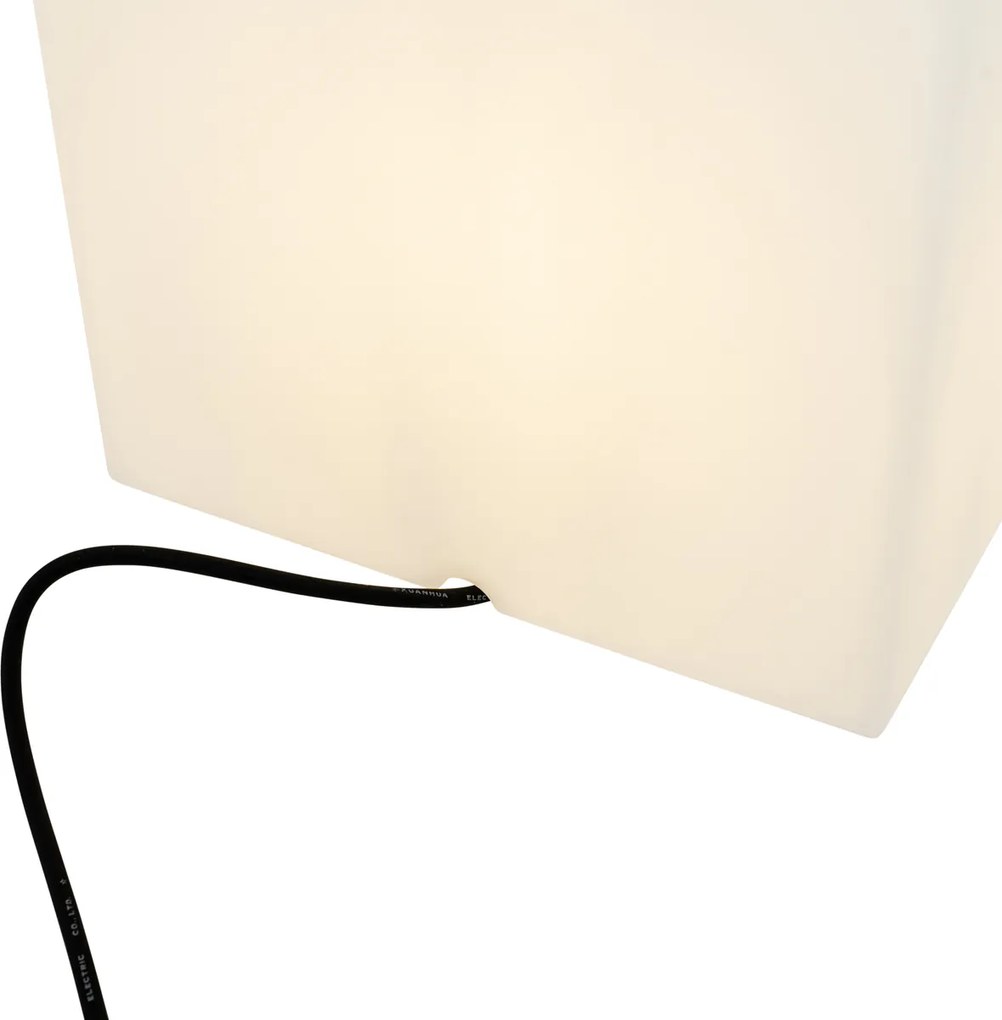 Lampă de exterior inteligentă albă, pătrată de 30 cm, inclusiv LED A60 IP44 - Nura