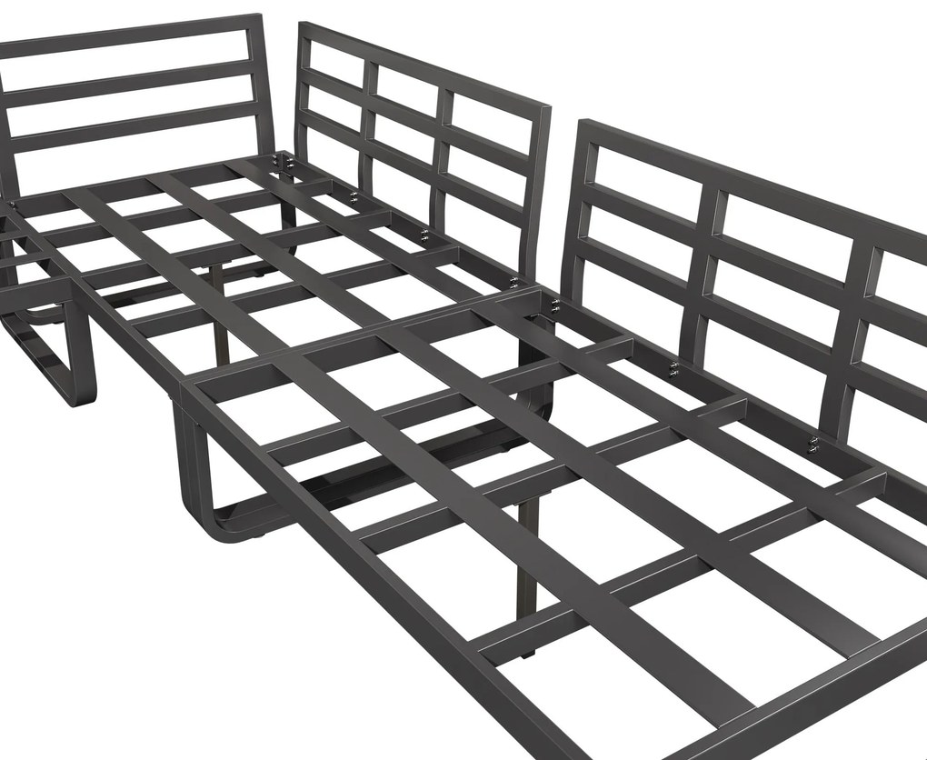 Set de mobilier de grădină pentru 4-5 locuri, Gri | Aosom Romania