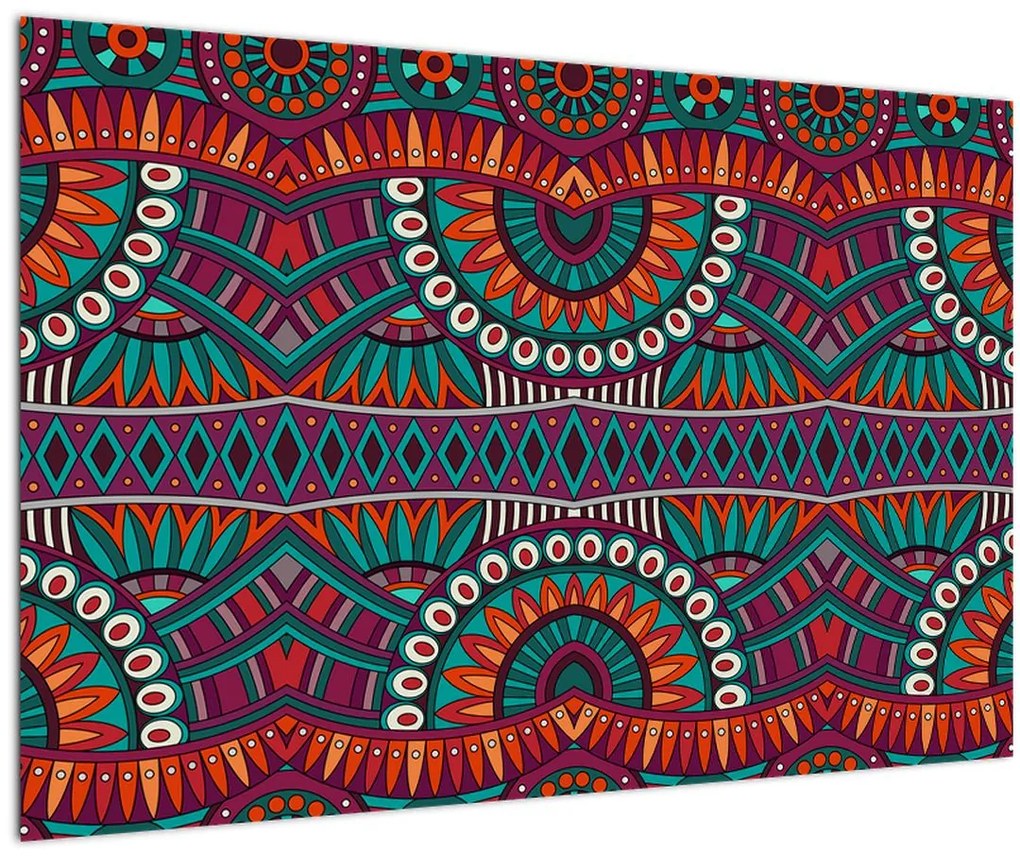 Tablou cu bastracție ornamentală (90x60 cm)