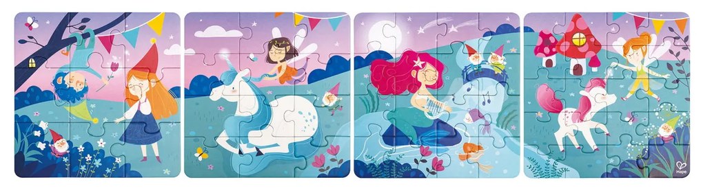Puzzle pentru copii Zane (4 in 1)