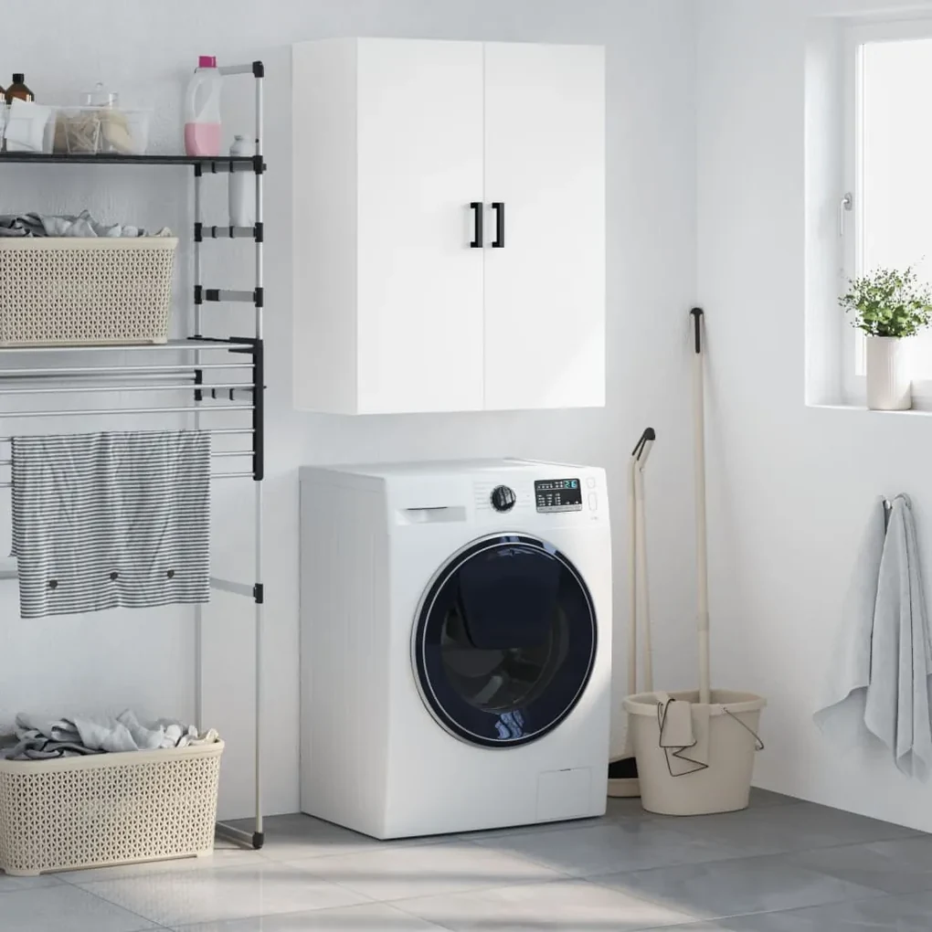 828420 vidaXL Dulap cu montaj pe perete, alb, 69,5x34x90 cm