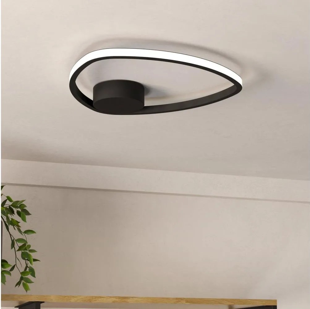 Eglo 902148 - Plafonieră MOSCHELLA LED/9,7W/230V neagră