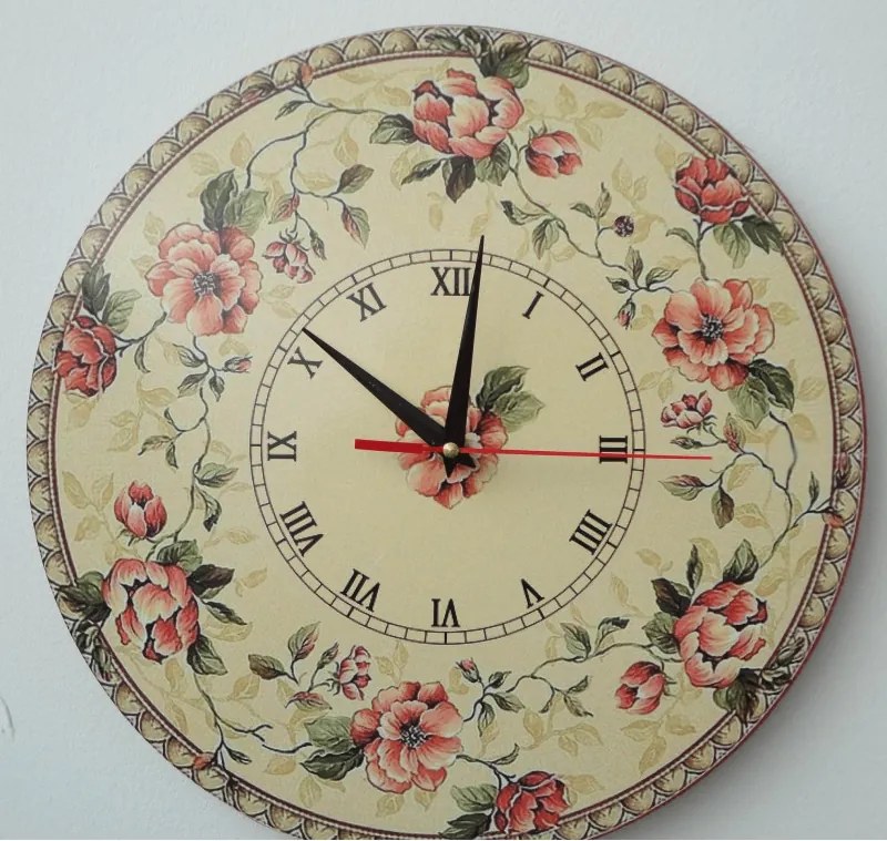 SENTOP | Ceas de perete roman cu floare - REMTO