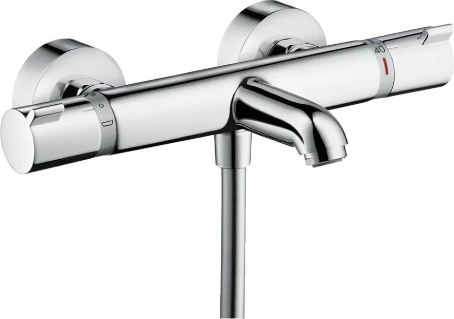 Baterie cada - dus termostatata Hansgrohe Ecostat Comfort crom lucios