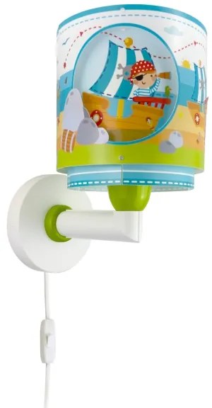 Dalber 60659 - Aplică de perete pentru copii PIRATE ISLAND, 1xE27/15W/230V