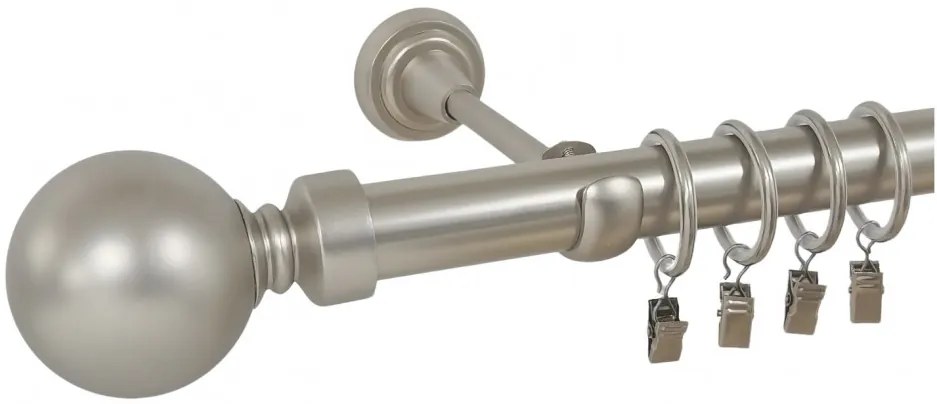 Galerie simpla -KULA BALL-simpla /25 -crom mat (Alege marime: 140 cm)
