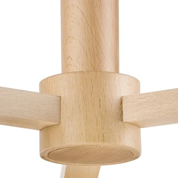 Lustr ELLIE 3xE27/60W/230V, montare pe tavan, gri/fag