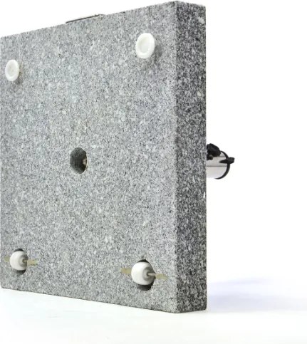 Suport umbrelă de grădină - granit / oțel inoxidabil, 50 kg