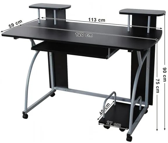 Masa De Birou Ax35, 120 x 90 x 59 cm