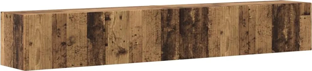 vidaXL Dulap TV de perete Pe perete 2 pcs Lemn Vechi 98 x 31 x 29,5 cm