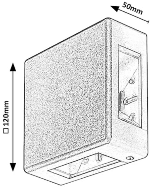 Aplică LED de exterior LIPPA LED/6W/230V IP54 neagră Rabalux 7317
