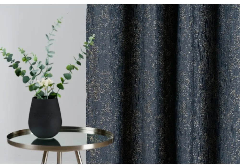 Draperie albastru-închis-gri 135x280 cm Wayland – Mendola Fabrics