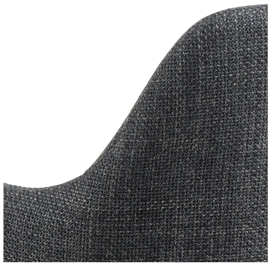 Set de scaune de sufragerie gri antracit 2 buc. tapițat Ilsa – Actona