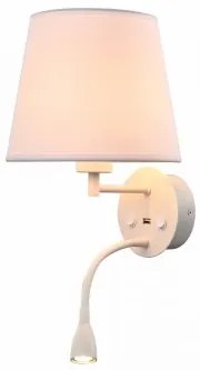 Aplica moderna 1 bec E27+led 3W+USB Caicos 6091 Mantra
