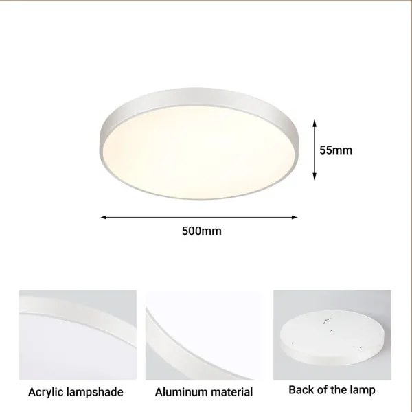Plafonieră LED dimabilă Immax NEO 07252L SEMPLICI 48W/230V Wi-Fi Tuya alb + telecomandă