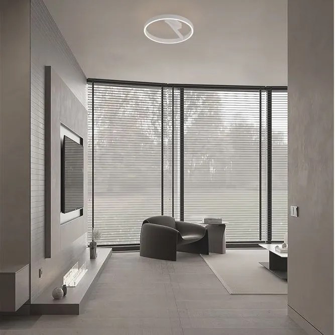 Plafoniera circulara aluminiu alb LED CCT ADALIZ 50cm