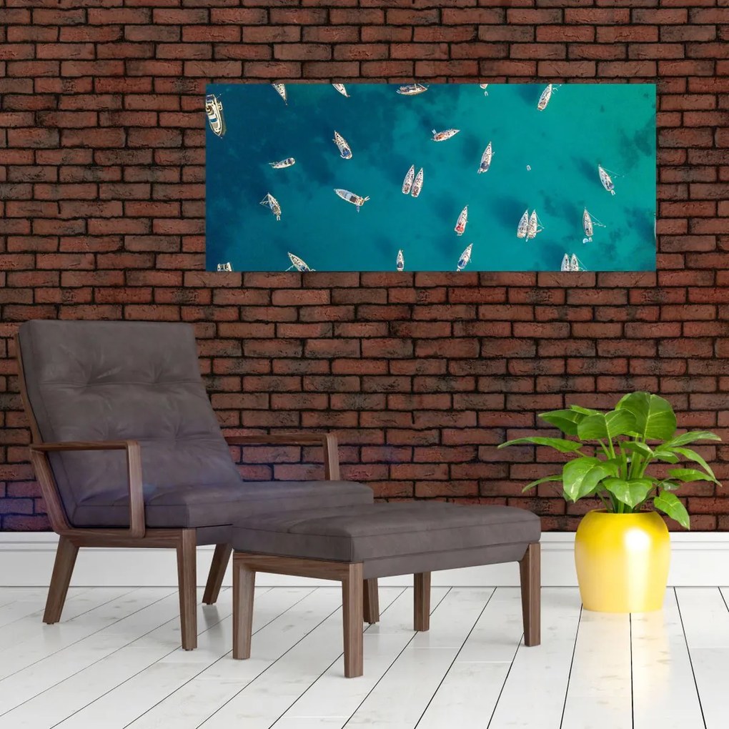 Tablou - Sailboats (120x50 cm)