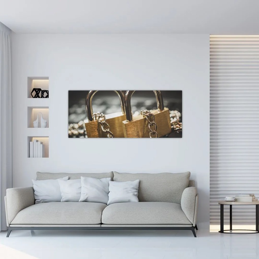 Tablou cu două cetăți (120x50 cm)