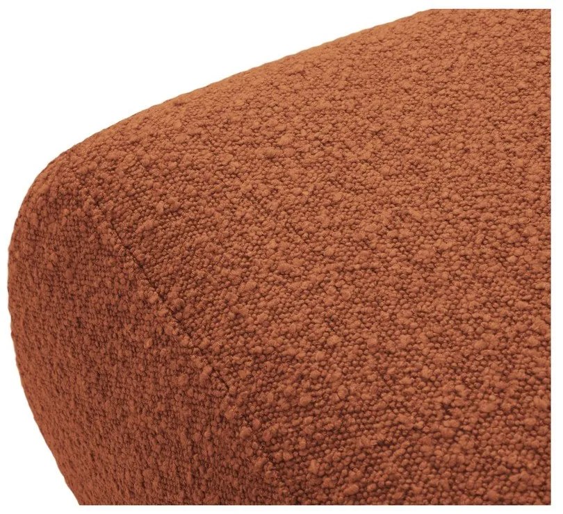 Taburet maro cu tapițerie din stofă bouclé Molino – Micadoni Home