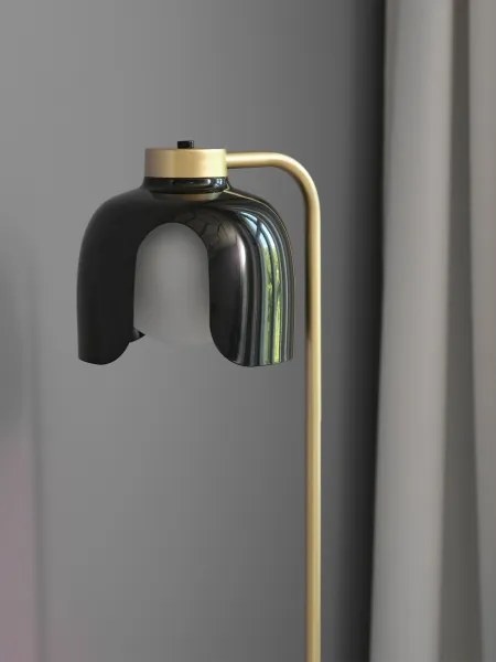 Osram - Lampadar DECOR COROLLE 1xE27/15W/230V negru/auriu