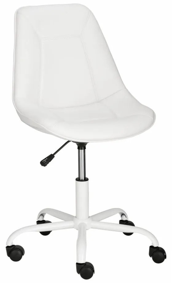 Scaun confortabil de birou Støraa Carl, alb