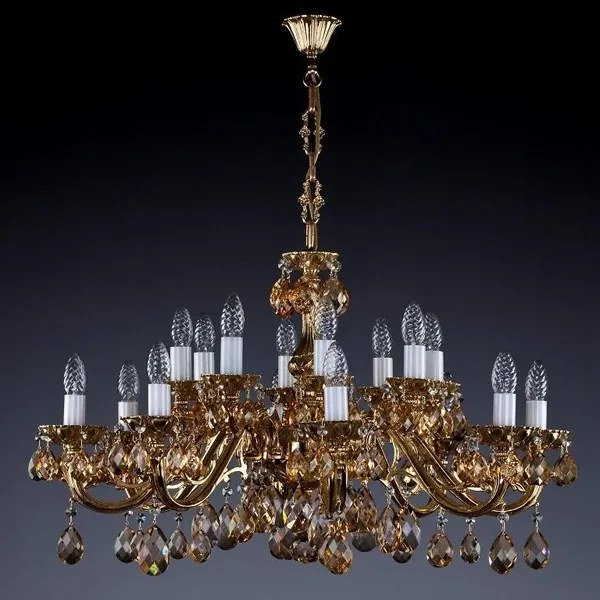 Candelabru cristal Bohemia 16 brate, diam.81cm VIKTORIE XVI. 8003 CE