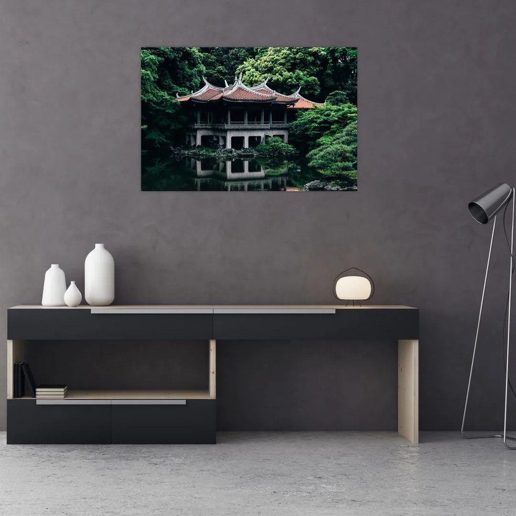 Tablou cu grădina japoneză națională (90x60 cm)