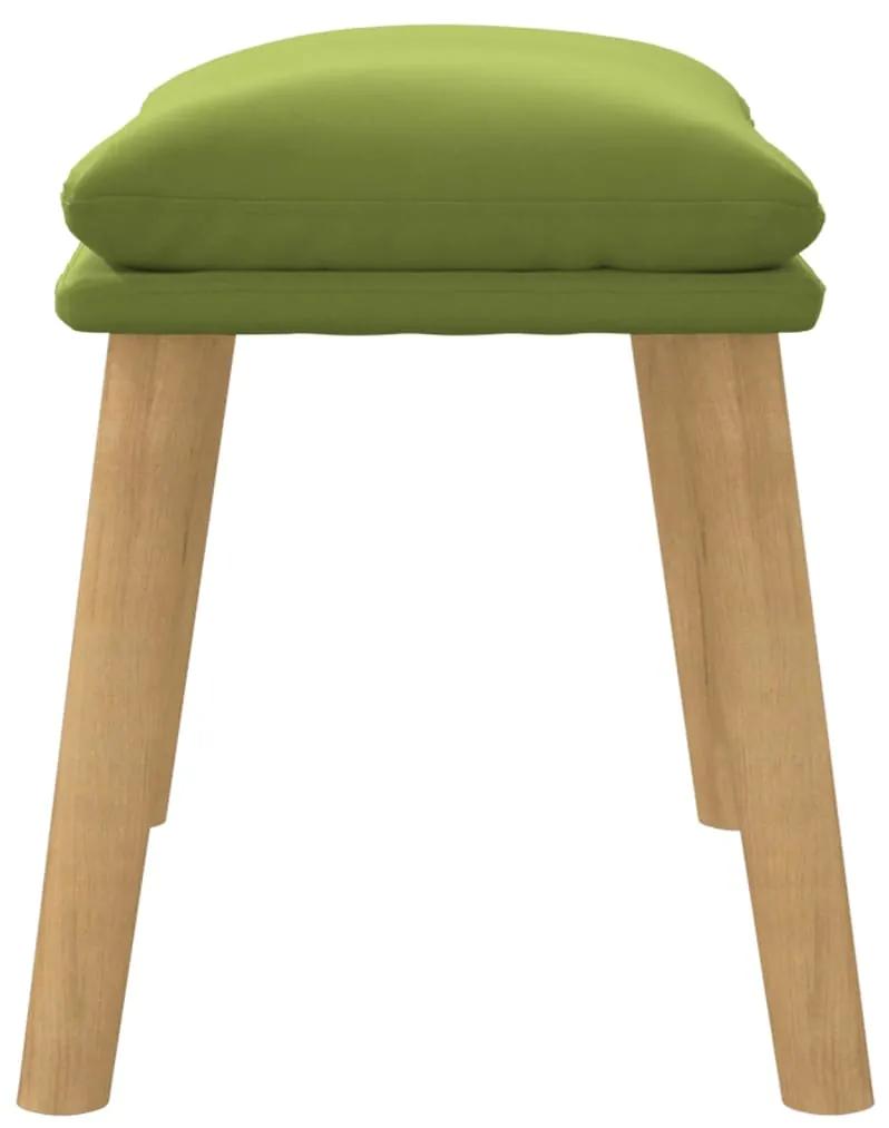 Taburet, verde deschis,45x29,5x39 cm, catifea light green and light wood