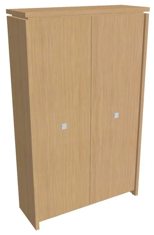 Dulap înalt Verno 128 x 46 x 210 cm, stejar deschis