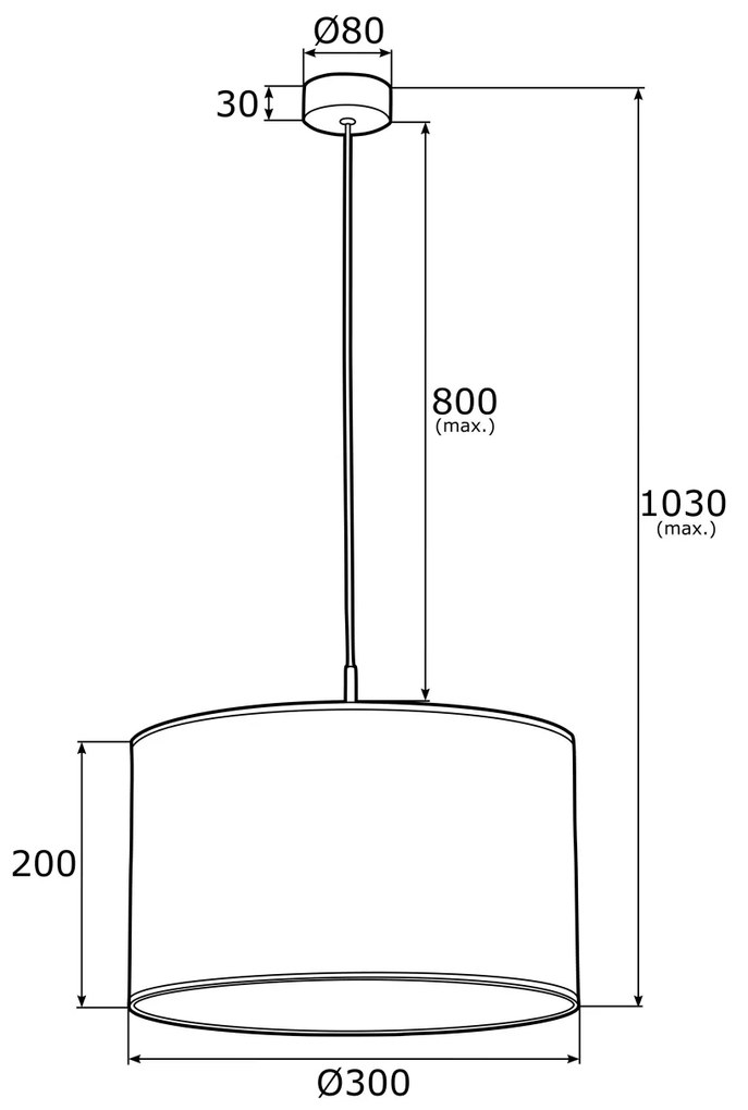 Lustra / Pendul modern design elegant METIS 30cm