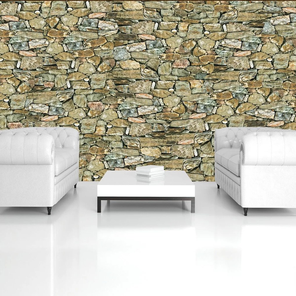 Fototapet - Stone Wall Rock (254x184 cm)