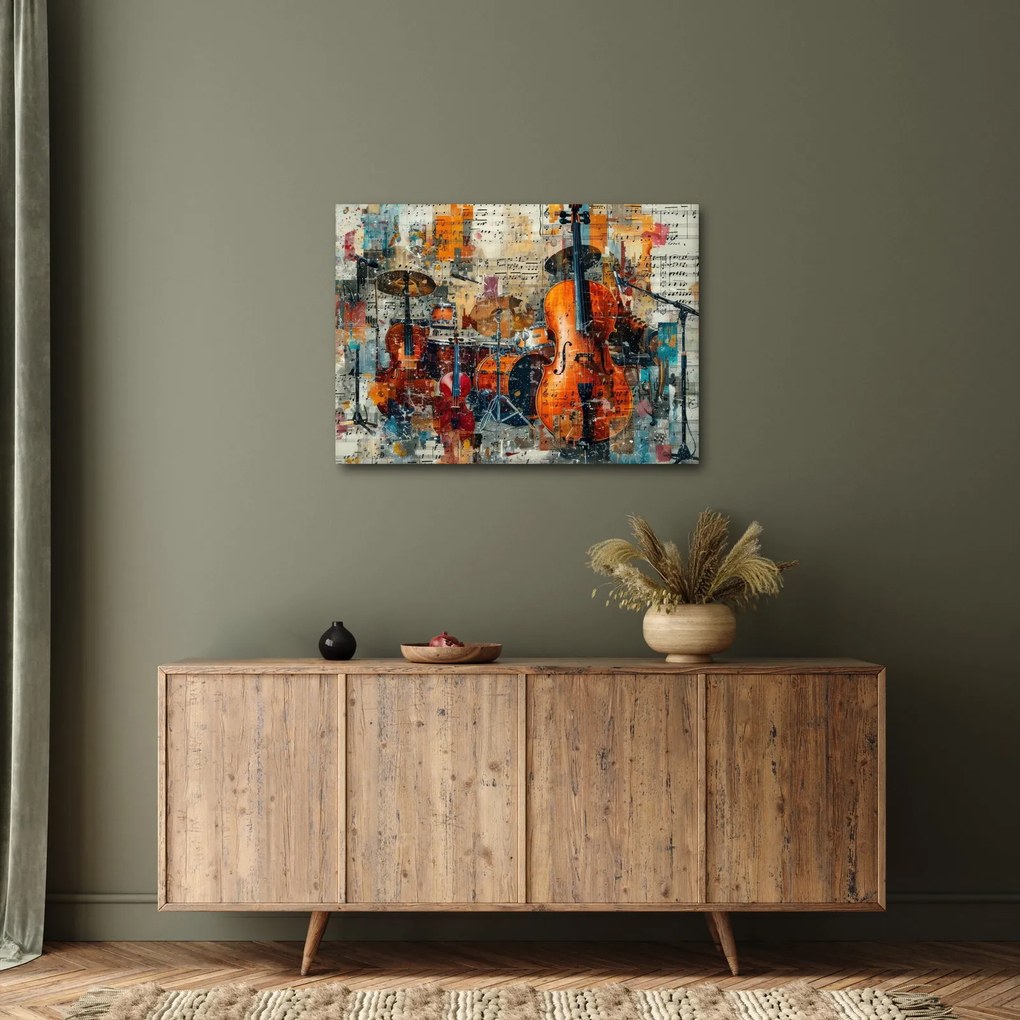 Tablou - Instrumente muzicale (70x50 cm)