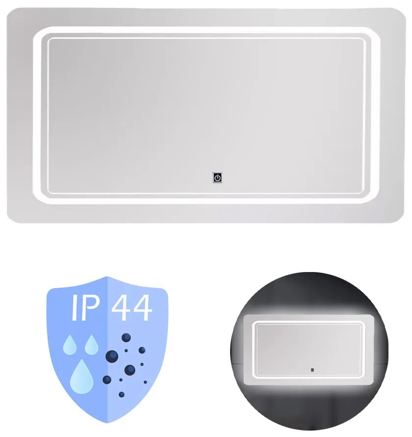 Oglindă Vid 120 cu iluminare LED 120x60 cm