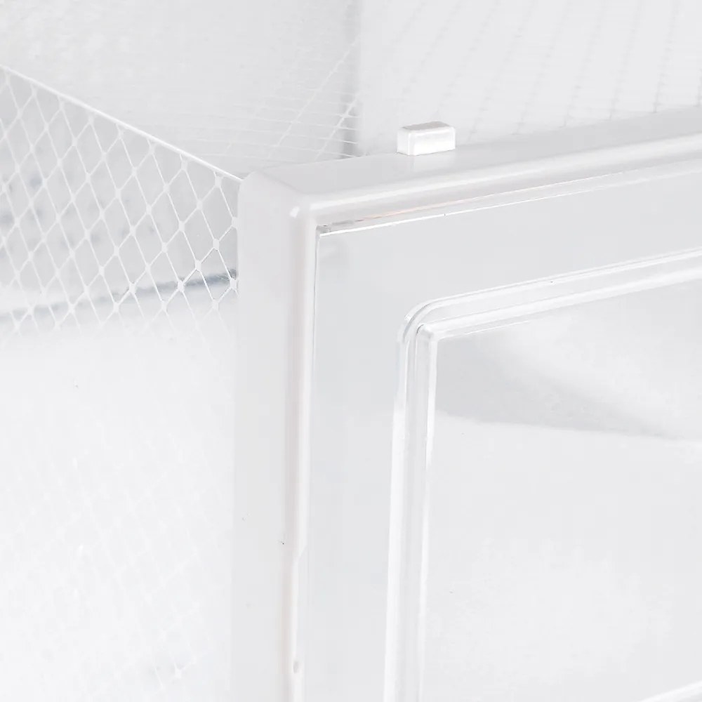 Organizator pentru pantofi MARI, 18 compartimente, transparent/albă SongmicsHome