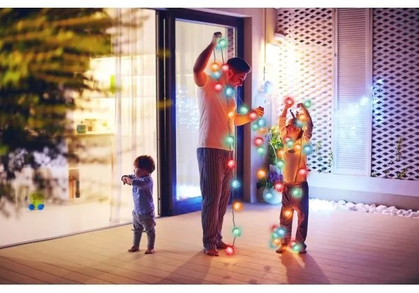 Retlux - Ghirlandă de Crăciun pentru exterior 40xLED/15m IP44 multicolor