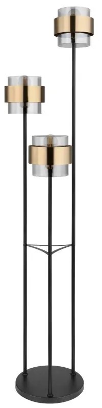 Lampadar, lampa de podea design modern MILLEY negru, auriu