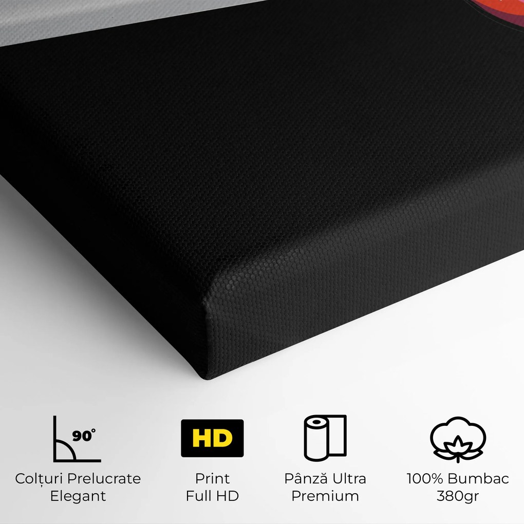 Tablou Canvas, 50x70cm, Dormitor si Living, Femei, Lips, Lips Smoking