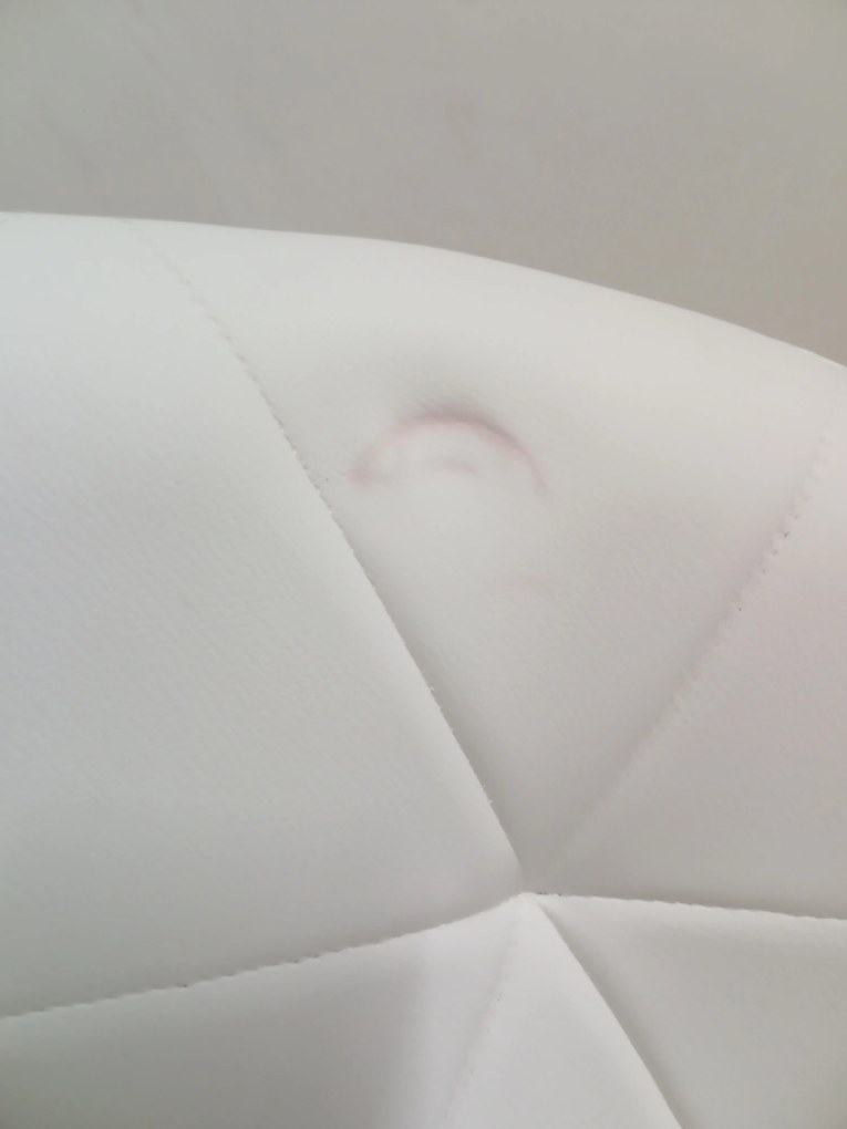 OFERTA Scaun de birou alb AVOLA din piele ecologica II. calitate